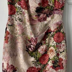 Adriana Papell Sequid/Beaded Cocktail Dress-Size 4